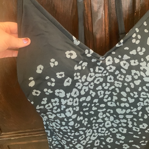 *4/$20* Kona Sol 20W black leopard one piece swimsuit - Picture 2 of 7